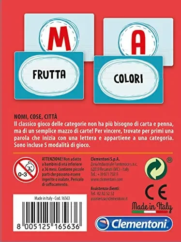 Clementoni- Nomi, Cose, Città Gioco da Tavola, 7 – 99 anni, Multicolore, 16563 - immagine 3