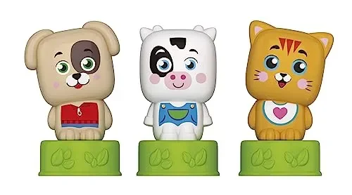 Clementoni Soft Clemmy – Sweet Animals, Play Set Bambini 6-36 Mesi, con 6 Mattoncini per Costruzioni e 3 Personaggi, Gioco Prima Infanzia Made in Italy, per Stimolare i Sensi dei più Piccoli, 17849 - immagine 2