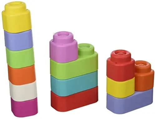 Clementoni- Soft Clemmy-Secchiello 20 Pezzi-Colori Assortiti, Multicolore,… - immagine 2