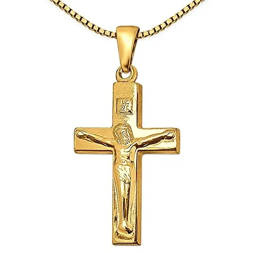 CLEVER SCHMUCK SET dorato ciondolo a forma di croce efashionsquare 21 mm,…