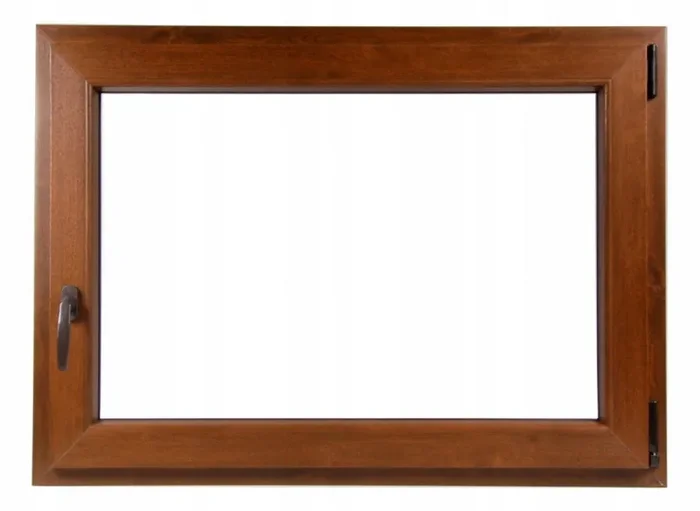 cm 80 x 60 – Finestra in pvc noce 1 anta – economica finto legno (L 800 x H 600 mm – cm 80×60) Online