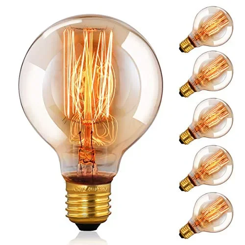 CMYK Vintage Grande lampadina Globo con gabbia di luce filamento 6-er Pack In saldo