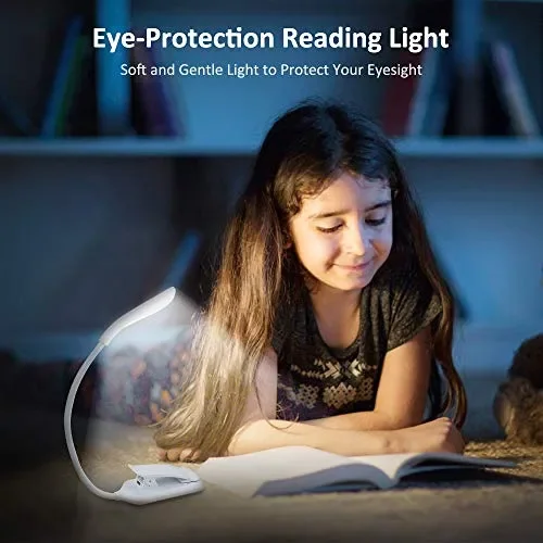 Cocoda Luce Lettura, 360°Flessibile Lampada da Lettura con Clip, 7 LED Bianca - immagine 3
