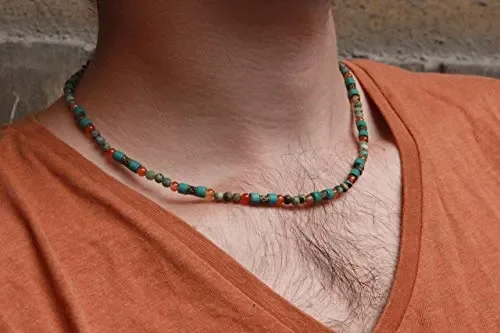 Collana CHNA04 Turchese per uomini e donne - immagine 2