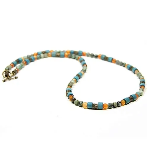 Collana CHNA04 Turchese per uomini e donne - immagine 3