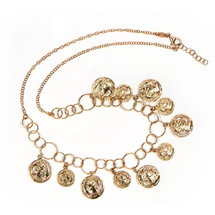 Collana Con Medagliette Pendenti