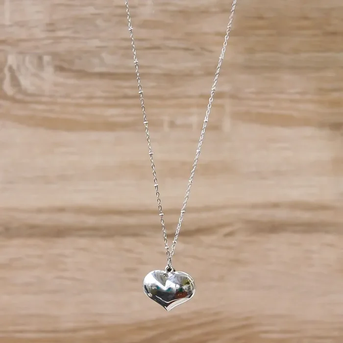 Collana Nascita Chiama Angeli Cuore Argentoé