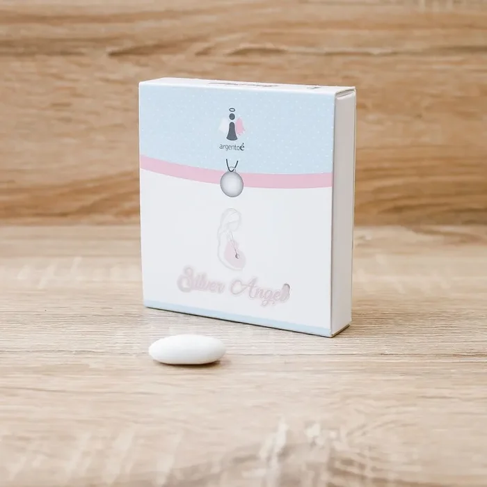 Collana Nascita Chiama Angeli Cuore Argentoé - immagine 3