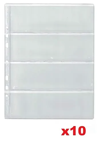 COLLECTOR 10 Pagine per Album di Banconote – Tipo 4 – Quattro Note,…