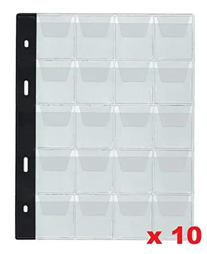 COLLECTOR Pagine per album di monete o medaglie, divisori, fogli ricarica…