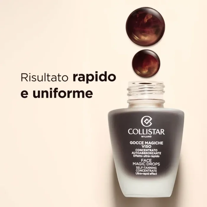 Collistar Gocce Magiche Viso, Concentrato Autoabbronzante, Effetto Rapido, Abbronzatura Intensa, Naturale, Luminosa in Meno di un’Ora, No Macchie, 30 ml - immagine 3