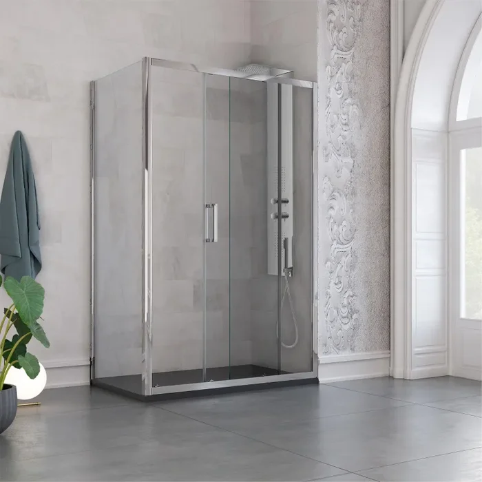 Colonna Doccia Idromassaggio in Acciaio Inox Lucido Bonussi Pit - immagine 2