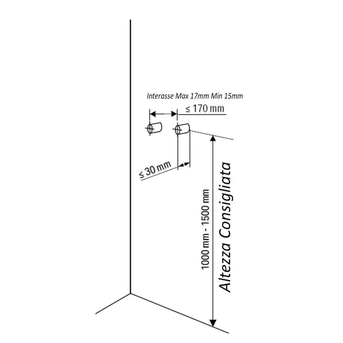 Colonna Doccia Idromassaggio in Acciaio Spazzolato Bonussi Austin Nera - immagine 3