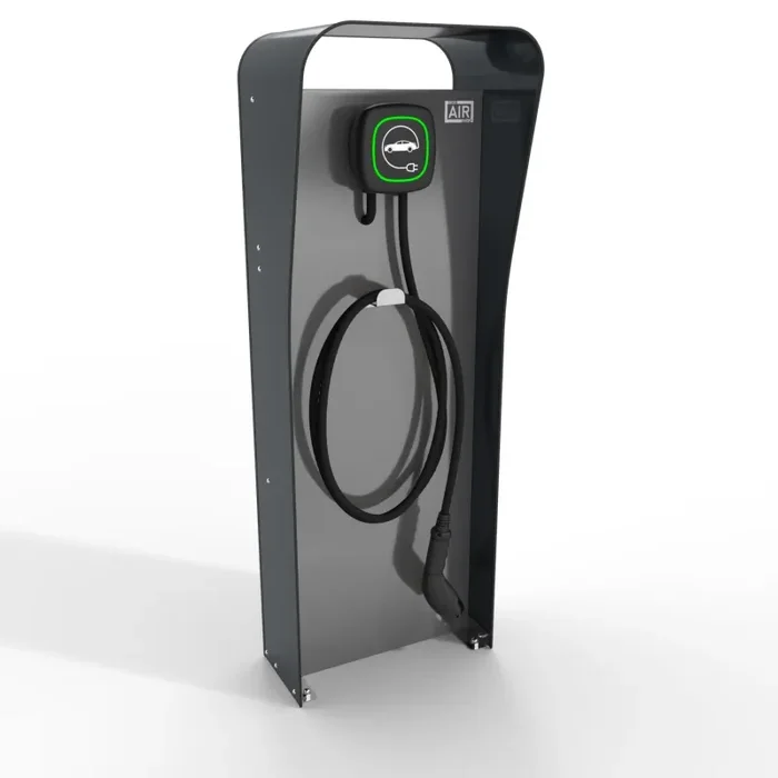 Colonnina Copertura per Stazioni di Carica Auto Elettriche 47x131x31 cm in Alluminio Wallbox Stand Antracite/Silver Vendita online