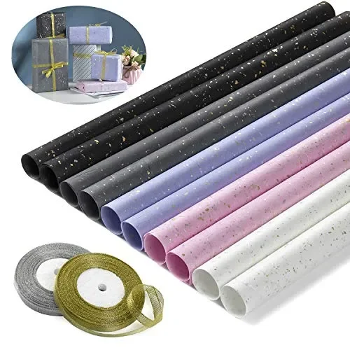 Comius Sharp 10 Fogli di Carta da Regalo, 5 Colori Dreamy Regalo,…