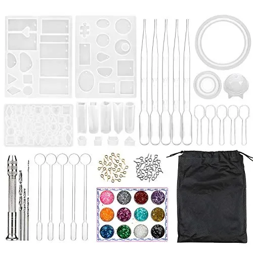 Comius Sharp Stampi per Resina, 98 PCS in Resina Siliconica e…