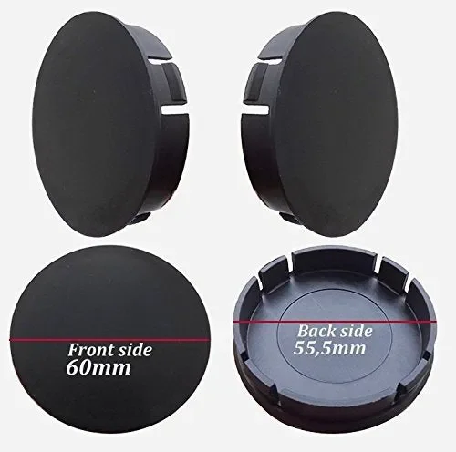 Complect di 4 tappi per ruote x 60mm Coprimozzi Tappi Cherchioni