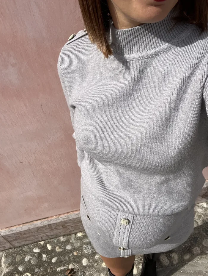 COMPLETO CHANEL CON GONNA GRIGIO - immagine 3