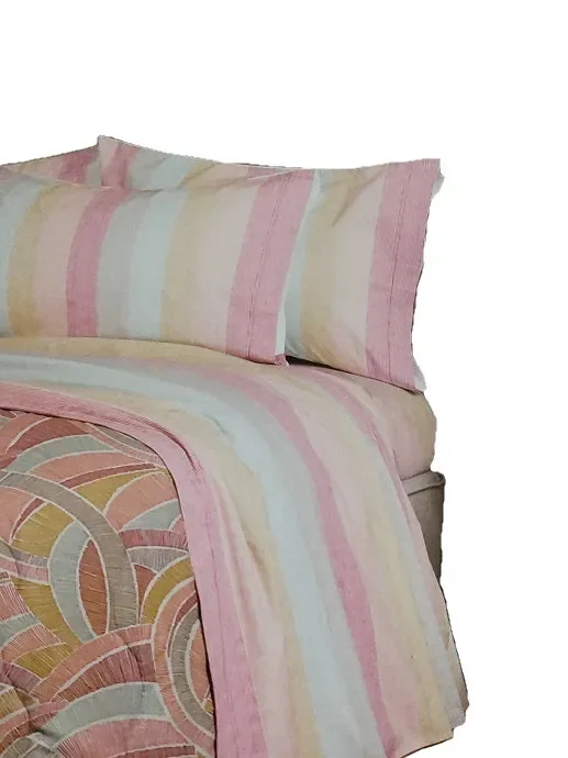 Completo letto 1 posto Via Roma art LUNE 1P colore a scelta misura unica Vendita calda