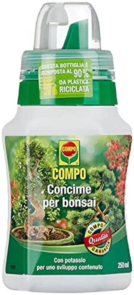 COMPO Concime Liquido per Bonsai, Per bonsai da interno e da esterno, Con tappo graduato, 250 ml
