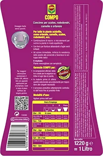 Compo, Concime per Azalee, Rododendri, Camelie e Tutte Le Piante acidofile… - immagine 2