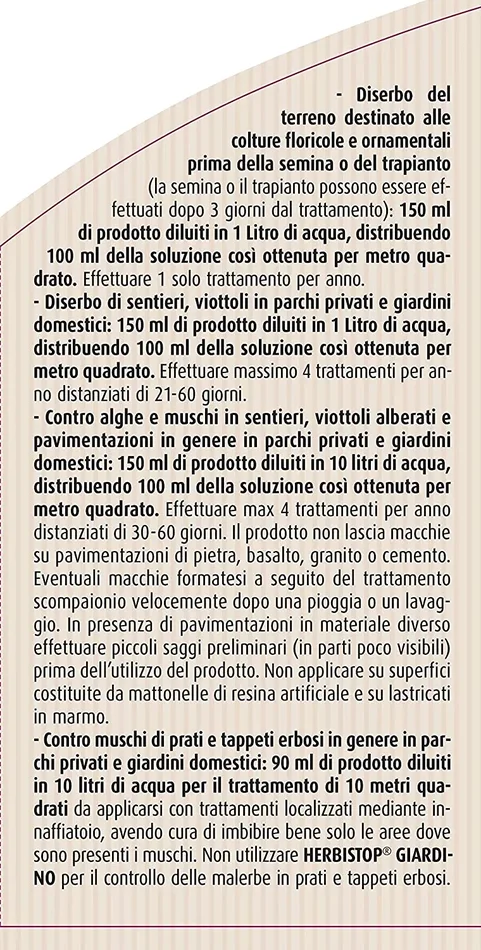 COMPO Erbicida Totale HERBISTOP Pronto Uso Giardino PFnPO, Per Piante Ornamentali, Contro Infestanti, Muschi e Alghe, 500 ml - immagine 2
