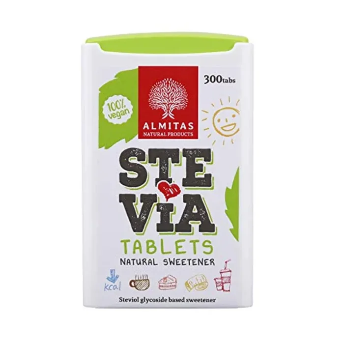 Compresse di Dolcificante Stevia (300 mini compresse), Made in Germany, Caffè, Tè o Latte