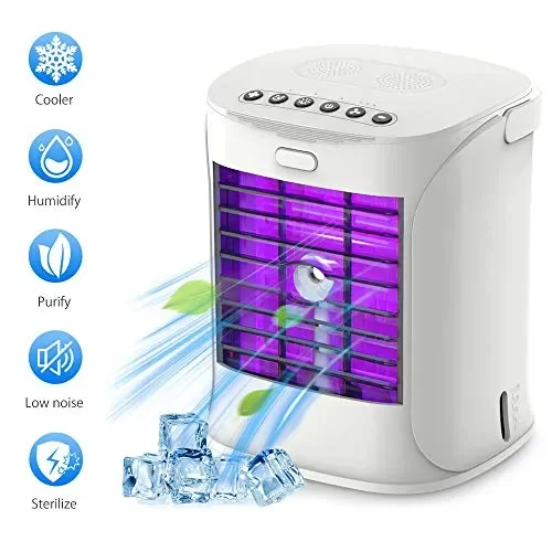 Condizionatore Portatile Mini Raffreddatore D’aria Climatizzatore 4 Bianco D