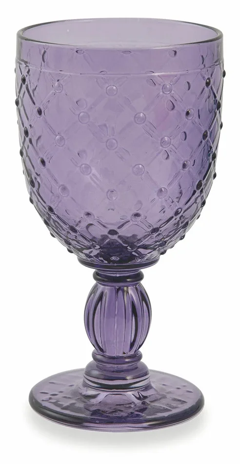 Confezione 6 Calici Vino in Vetro 280ml Villa d’Este Home Tivoli Rombi - immagine 2