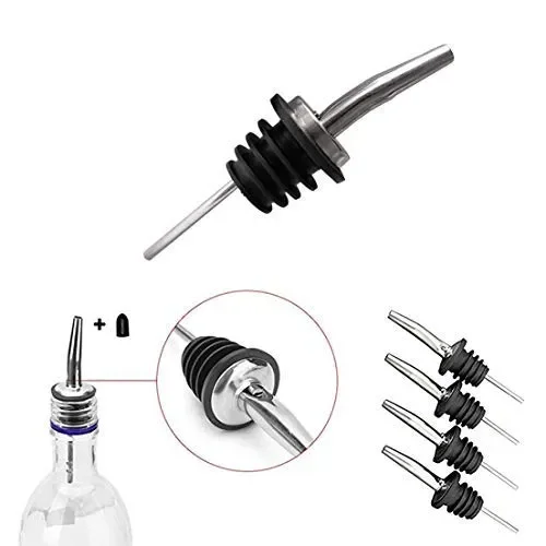 Confezione da 12 Tappi in Acciaio Inox Beccuccio Conico Liquore Winestopper-a - immagine 3