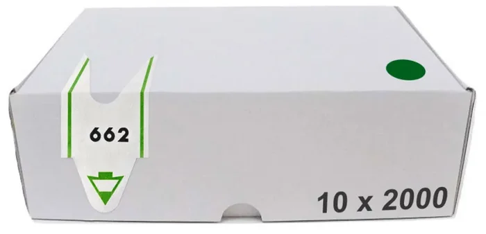 Confezione da 20000 Tickets per Distributore a Chiocciola 3 Cifre Visel Verdi Vendita calda