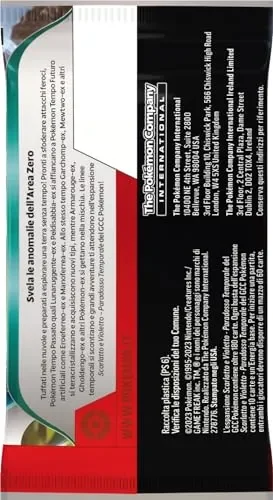 Confezione di buste dell’espansione Scarlatto e Violetto – Paradosso Temporale del GCC Pokémon (sei buste di espansione), edizione in italiano - immagine 2