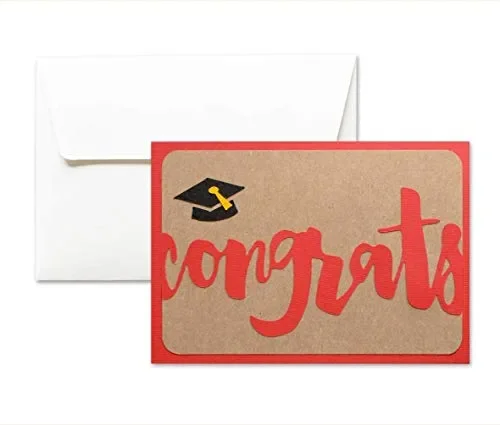 Congrats – Laurea – congratulazioni – biglietto d’auguri (formato 10,5 x 15…