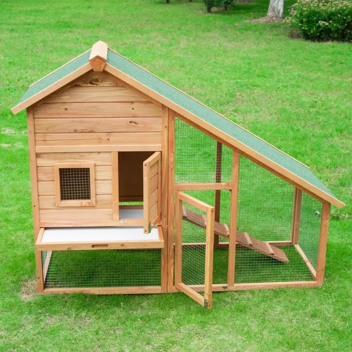 Conigliera da Esterno in Legno 146x63x120 cm In saldo - immagine 2