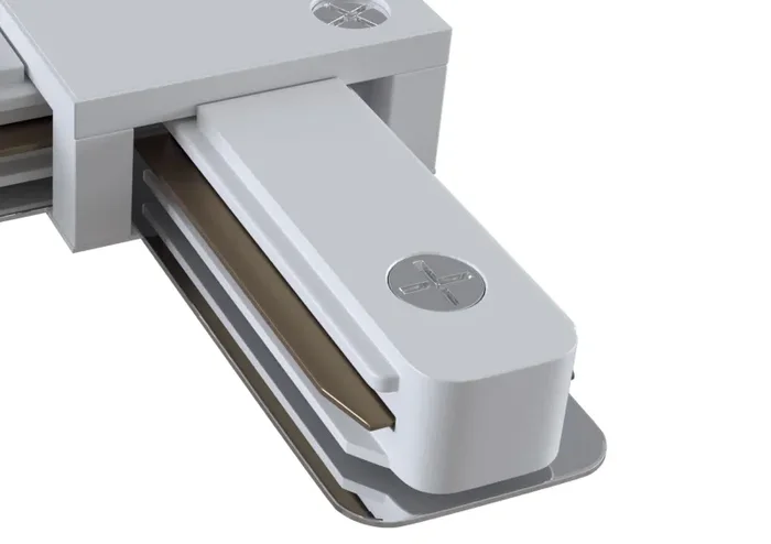 Connettore a L per Sistema Illuminazione a Binario Monofase Bianco - immagine 2