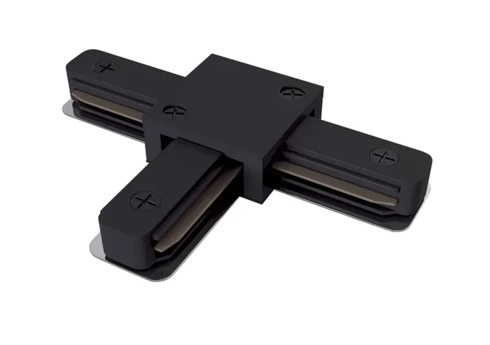 Connettore a T per Sistema Illuminazione a Binario Monofase Nero