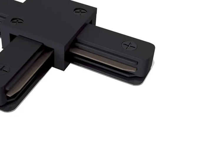 Connettore a T per Sistema Illuminazione a Binario Monofase Nero - immagine 2