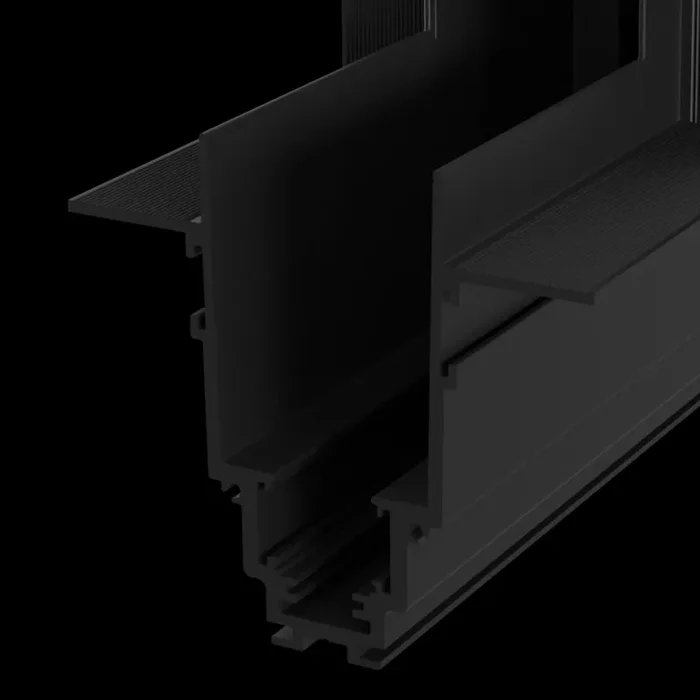 Connettore ad Angolo Interno per Sistema Illuminazione a Binario Nero - immagine 3