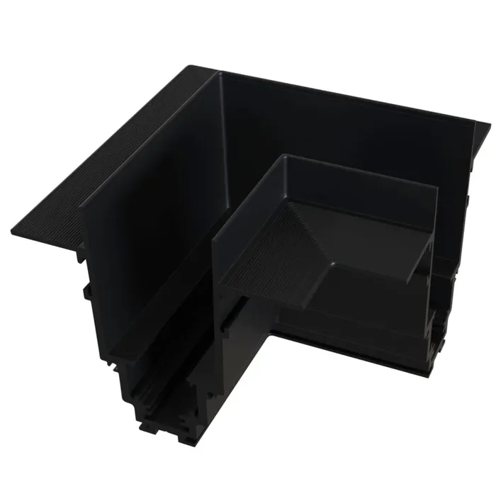Connettore ad Angolo per Sistema Illuminazione a Binario Nero