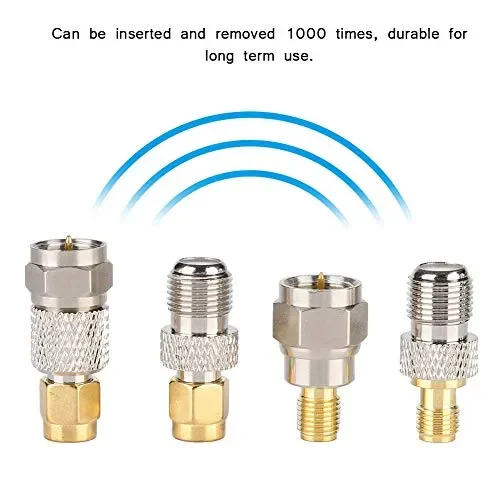 Connettore Antenna Portatile In Ottone Da 4 Pezzi, Adattatore Convertitore… Vendita calda - immagine 3