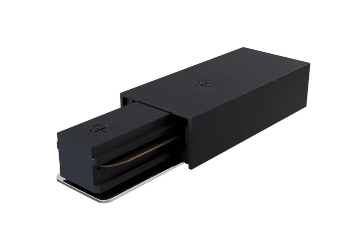 Connettore di Fine Corsa per Sistemmi Illuminazione a Binario Monofase Nero