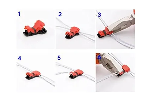 Connettori per giunzione rapida cavi, senza spelatura, T Type 2 pin - immagine 3