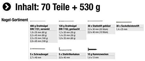 Connex Assortimento Chiodi, 530 g Online ora - immagine 3