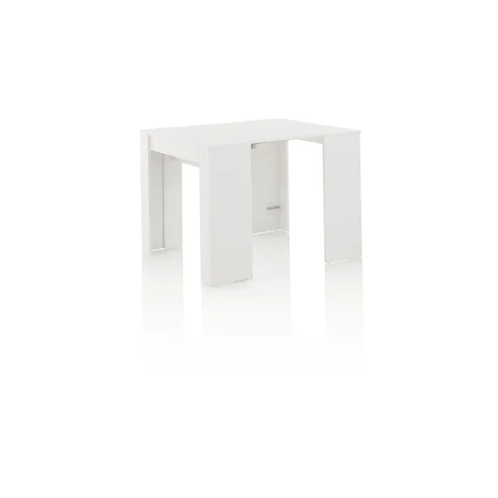 Consolle Allungabile 54/252×78,5×78 cm in Melamina Bianco Lucido Saldi - immagine 3