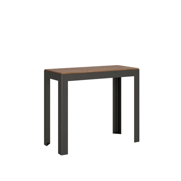 Consolle Allungabile 90-190x40x77 cm in Nobilitato Marrone Saldi