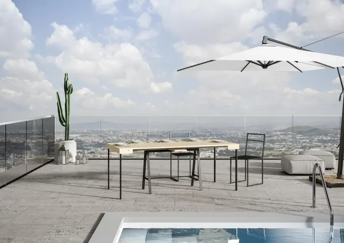 Consolle Allungabile 90-190x40x77 cm in Nobilitato Marrone - immagine 3