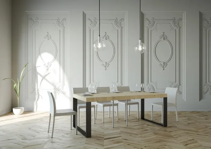 Consolle Allungabile 90-190x40x77 cm in Nobilitato Marrone Vendita calda online - immagine 3