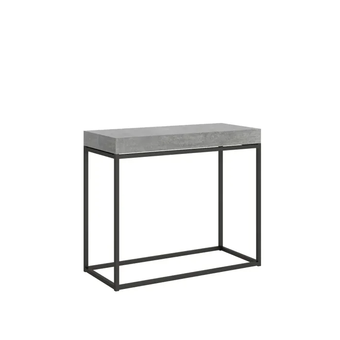 Consolle Allungabile 90-196x40x77 cm in Nobilitato Grigio Moda