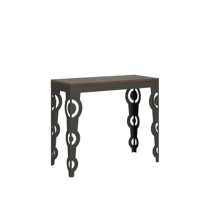 Consolle Allungabile 90-196x40x77 cm in Nobilitato Marrone Vendita online