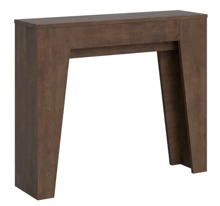 Consolle Allungabile 90×25/181 cm Pannelli in Nobilitato Narrow Noce